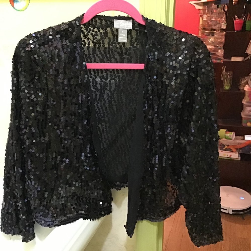 Chico's Sequined Jacket, size 4